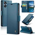 For Samsung Galaxy A06 CaseMe 023 Butterfly Buckle Litchi Texture RFID Anti-theft Leather Phone Case(Blue) - 1