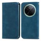 For vivo Y300 Pro Retro Skin Feel Magnetic Flip Leather Phone Case(Blue) - 2