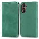 For vivo Y37 Retro Skin Feel Magnetic Flip Leather Phone Case(Green) - 2