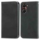 For vivo Y37 Retro Skin Feel Magnetic Flip Leather Phone Case(Black) - 2