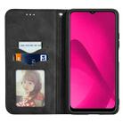 For vivo Y37 Retro Skin Feel Magnetic Flip Leather Phone Case(Black) - 3