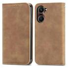 For vivo Y37 Retro Skin Feel Magnetic Flip Leather Phone Case(Brown) - 2