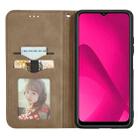 For vivo Y37 Retro Skin Feel Magnetic Flip Leather Phone Case(Brown) - 3