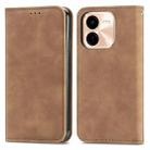 For vivo Y37 Pro Retro Skin Feel Magnetic Flip Leather Phone Case(Brown) - 2