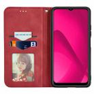 For vivo Y37 Pro Retro Skin Feel Magnetic Flip Leather Phone Case(Red) - 3