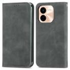 For vivo Y37 Pro Retro Skin Feel Magnetic Flip Leather Phone Case(Grey) - 2