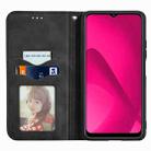 For vivo Y18e Retro Skin Feel Magnetic Flip Leather Phone Case(Black) - 3