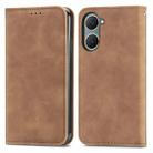 For vivo Y18e Retro Skin Feel Magnetic Flip Leather Phone Case(Brown) - 2