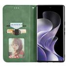 For vivo T3 Ultra Retro Skin Feel Magnetic Flip Leather Phone Case(Green) - 3