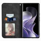 For vivo T3 Ultra Retro Skin Feel Magnetic Flip Leather Phone Case(Black) - 3