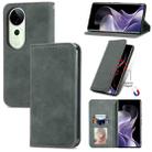 For vivo T3 Ultra Retro Skin Feel Magnetic Flip Leather Phone Case(Grey) - 1