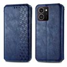 For HMD Skyline Cubic Grid Pressed Magnetic Leather Phone Case(Blue) - 2