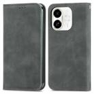 For Tecno Spark 30C 5G Retro Skin Feel Magnetic Leather Phone Case(Gray) - 2