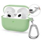 For Apple AirPods 4 2024 ENKAY Hat-Prince Thickened Silicone Case with Hook and Anti-lost Silicone Earbuds(Mint Green) - 1