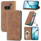 For Nothing Phone 2a Plus Retro Skin Feel Magnetic Flip Leather Phone Case(Brown) - 1