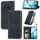 For Nothing Phone 2a Plus Retro Skin Feel Magnetic Flip Leather Phone Case(Black) - 1