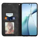 For Nothing Phone 2a Plus Retro Skin Feel Magnetic Flip Leather Phone Case(Black) - 3