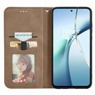 For Nothing Phone 3a Retro Skin Feel Magnetic Flip Leather Phone Case(Brown) - 3