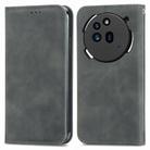 For Nothing Phone 3a Retro Skin Feel Magnetic Flip Leather Phone Case(Gray) - 2