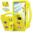 For Infinix Xpad 11 X1101 2024 Handle Kickstand Children EVA Shockproof Tablet Case(Yellow) - 1