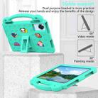 For infinix Xpad 20 11 2025 Handle Kickstand Children EVA Shockproof Tablet Case(Mint Green) - 3