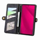 For Infinix Smart 9 Geometric Zipper Wallet Side Buckle Leather Phone Case(Black) - 3