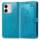 For Infinix Smart 9 Mandala Flower Embossed Leather Phone Case(Blue) - 2