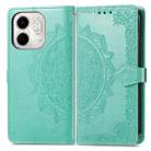 For Infinix Smart 9 Mandala Flower Embossed Leather Phone Case(Green) - 2