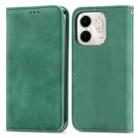 For Infinix Smart 9 Retro Skin Feel Magnetic Flip Leather Phone Case(Green) - 2