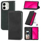 For Infinix Smart 9 Retro Skin Feel Magnetic Flip Leather Phone Case(Black) - 1