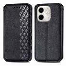 For Infinix Smart 9 Cubic Grid Pressed Magnetic Leather Phone Case(Black) - 2