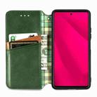 For Infinix Smart 9 Cubic Grid Pressed Magnetic Leather Phone Case(Green) - 3