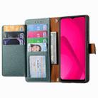 For Oukitel C53 Love Zipper Lanyard Leather Phone Case(Green) - 3