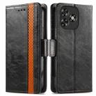 For Oukitel C53 CaseNeo Splicing Dual Magnetic Buckle Leather Phone Case(Black) - 2