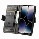 For Oukitel C53 CaseNeo Splicing Dual Magnetic Buckle Leather Phone Case(Black) - 3