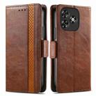 For Oukitel C53 CaseNeo Splicing Dual Magnetic Buckle Leather Phone Case(Brown) - 2