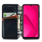 For Oukitel C53 Cubic Grid Pressed Magnetic Leather Phone Case(Black) - 3