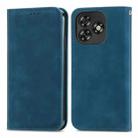 For Oukitel C53 Retro Skin Feel Magnetic Flip Leather Phone Case(Blue) - 2