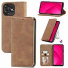 For Oukitel C53 Retro Skin Feel Magnetic Flip Leather Phone Case(Brown) - 1