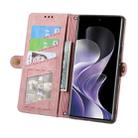 For TCL 50 Pro NxtPaper Geometric Zipper Wallet Side Buckle Leather Phone Case(Pink) - 3