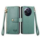 For TCL 50 Pro NxtPaper Love Zipper Lanyard Leather Phone Case(Green) - 2