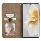 For TCL 50 5G Retro Skin Feel Magnetic Flip Leather Phone Case(Brown) - 3