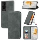 For TCL 50 5G Retro Skin Feel Magnetic Flip Leather Phone Case(Gray) - 1