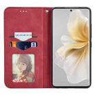 For TCL 50 Pro NxtPaper Retro Skin Feel Magnetic Flip Leather Phone Case(Red) - 3