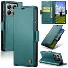 For Xiaomi 14T CaseMe 023 Butterfly Buckle Litchi Texture RFID Anti-theft Leather Phone Case(Green) - 1