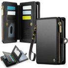 CaseMe-Me60 Multi-functional Anti-theft Swipe Passport Wallet(Black) - 1