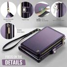 CaseMe-Me60 Multi-functional Anti-theft Swipe Passport Wallet(Purple) - 2