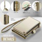 CaseMe-Me60 Multi-functional Anti-theft Swipe Passport Wallet(Gold) - 2