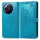 For TCL 50 Pro NxtPaper Mandala Flower Embossed Leather Phone Case(Blue) - 2