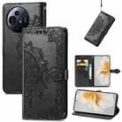 For TCL 50 Pro NxtPaper Mandala Flower Embossed Leather Phone Case(Black) - 1